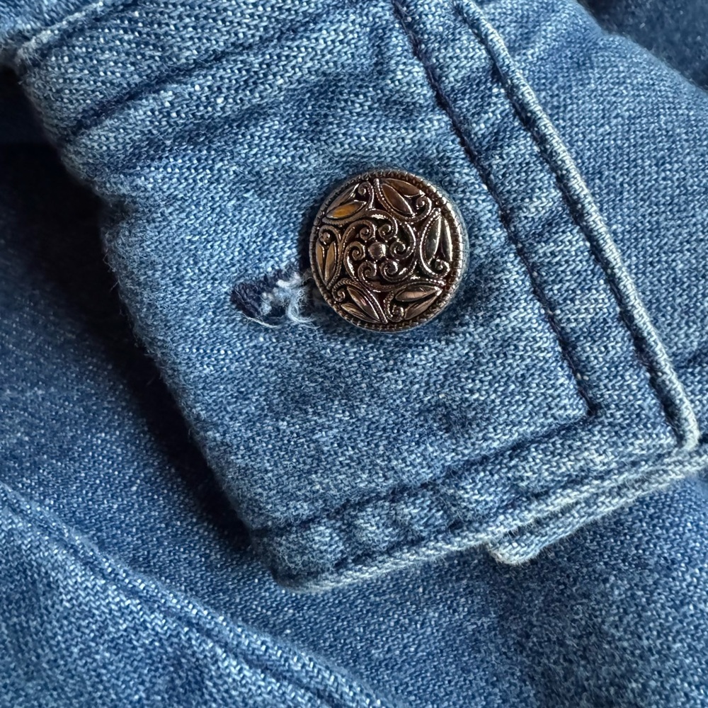 1980s d. Frank 100% Cotton Lightweight‎ Denim Jumpsuit - Picture 9 of 12